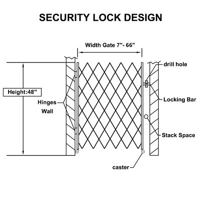 VEVOR Black Metal Gate & Reviews | Wayfair