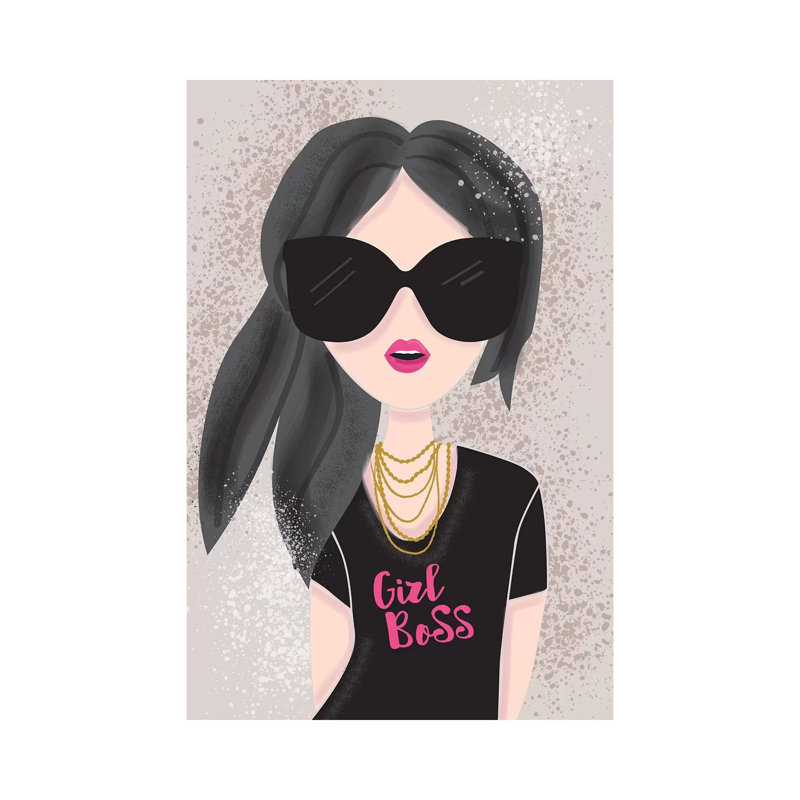 Everyday Girl Boss Iii by Lisa Whitebutton - Wrapped Canvas Gallery-Wrapped Canvas Giclée