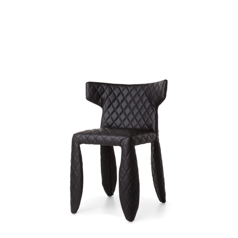 Monster Wingback Chair, No Face Faux Leather