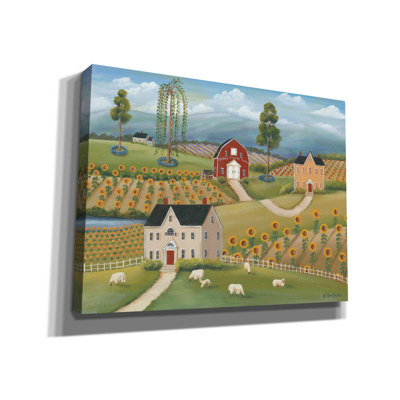 'Valley Flower Farms' by Pam Britton, Canvas Wall Art