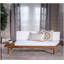 Canapé Hillcrest 2 places - Côté gauche, bois d'acacia durable, coussins résistants à l'eau, utilisation intérieure / extérieure polyvalente