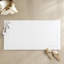 Tapis pour salle de bain réversible 100% coton 3000 g / m² blanc 20 po x 30 po - Douceur supérieure, entretien facile, douceur et densité recommandées, antidérapant, entretien-960930240