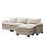 Canapé modulaire de luxe avec repose-pieds-701196529