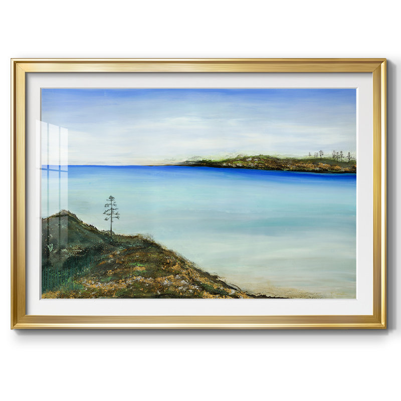 «On A Clear Day», impression sur papier, Or, H 15 po x l 21 po x P 1,5 po