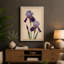 Purple Iris Study Botanical - Wrapped Canvas-1797624627-1797624626