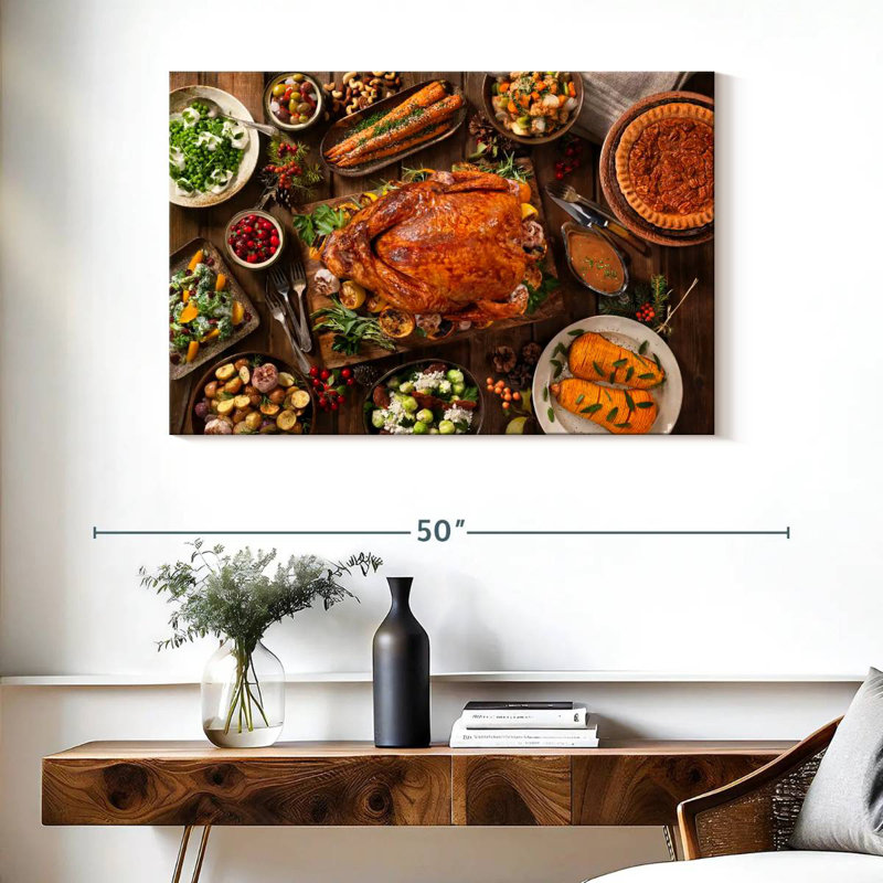 Yarlin Thanksgiving Feast, 26" H x 39" W