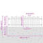 Powder-Coated Steel Fence Panels Included-124587394