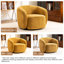Fauteuil demi-tonneau pivotant rembourré Munehito-986386217