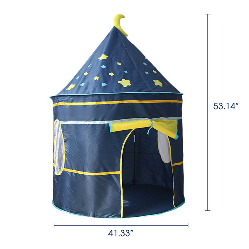 Tente de jeu pour l’intérieur/extérieur en polyester de 41,33 po x 41,33 po