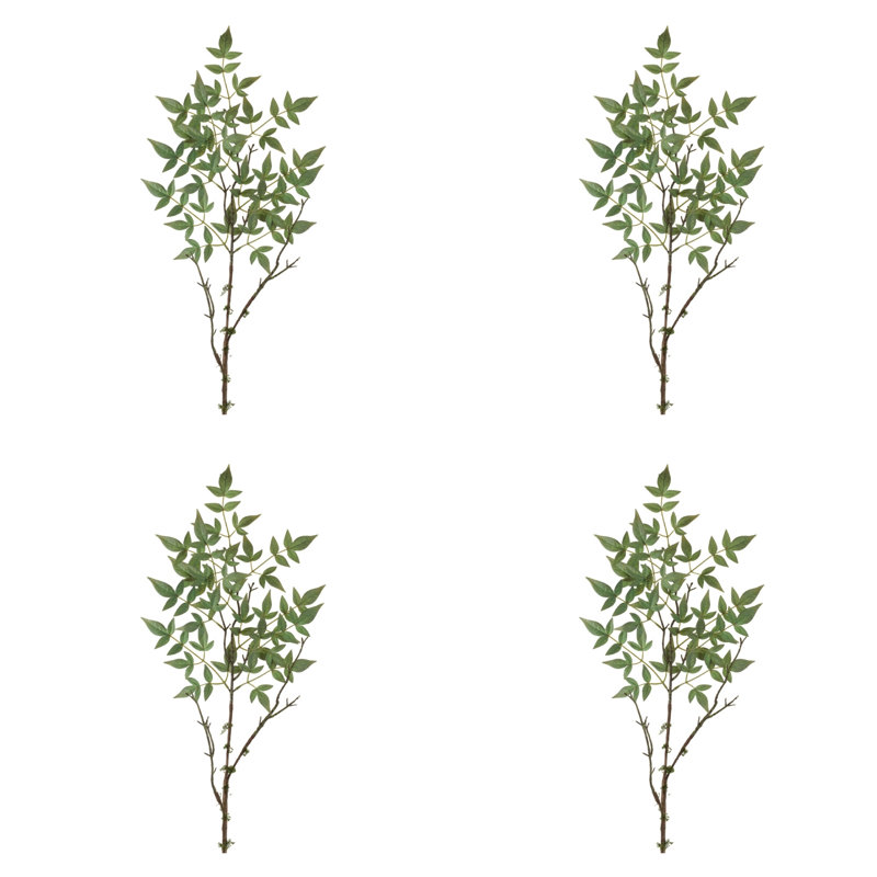 Mini branche (ensemble de 4), Vert/brun, H 40,7 po x l 10 po