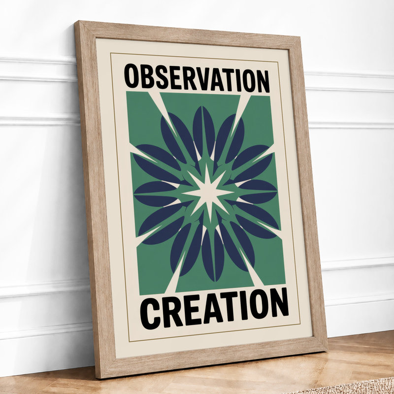 Observation And Creation Geometric - Print, A1 - 84.1 x 59.4 cm, Oak