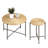 2 Table - Waterproof And Cover. Distressed Cylindrical Style. Black Metal Legs. Appropriate Dimensions For Home Decor. Diverse Color Choices. Stylish. Rustic Vibe Living Rooms Coffee End  2  With .-1446890301