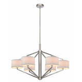 Lustre géométrique 6 lumières ombrées Cervantes