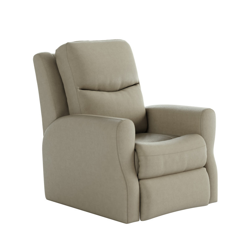Fame Leather Recliner, Maximus Eggshell, Manual/Wall Recliner