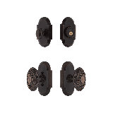 Nostalgic Warehouse Cottage Entry Set with Victorian Knob