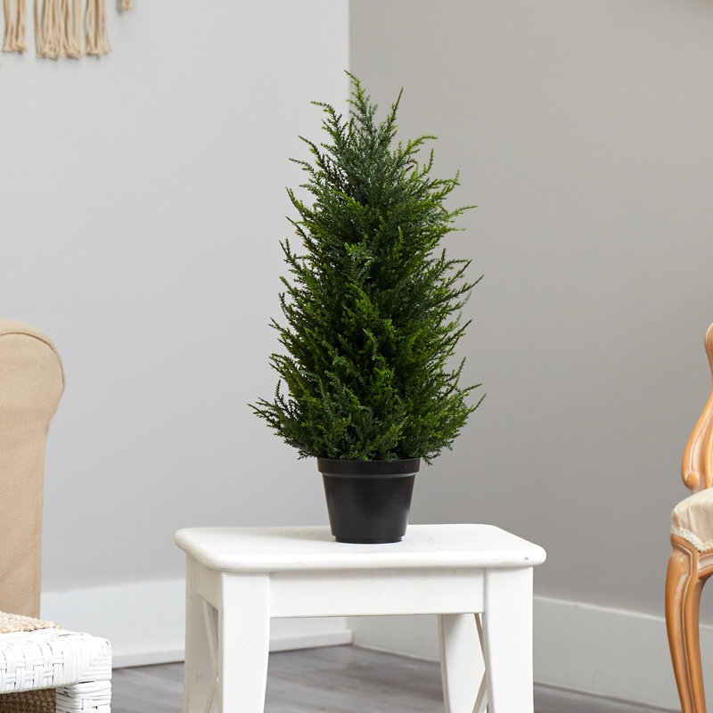 18in. Cedar Artificial Tree with LED Lights UV Resistant (Indoor/Outdoor)