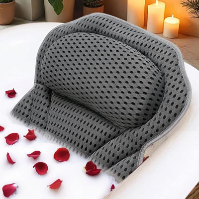 Coussins de baignoire 4D pour le soutien de la tête, du cou et du dos