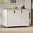 51" Fluted Kitchen Island With Drop Leaf