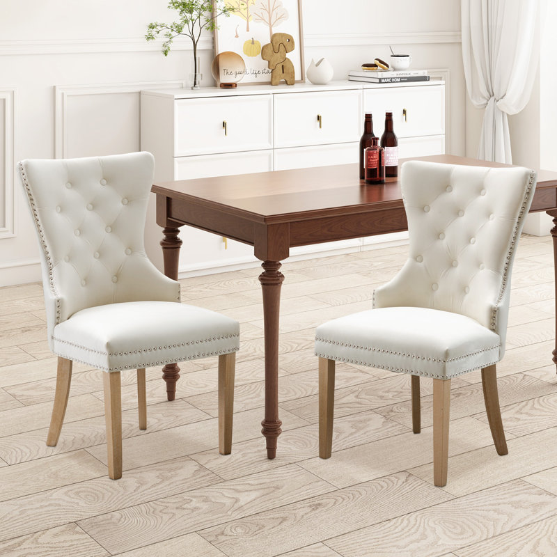 Chaise parsons Wykoff, Brun clair