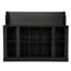 Portemanteau moderne avec banc à chaussures et armoire murale, noir, support de 176 lb, support de rangement pour crochet de 6,6 lb, capacité, personnalisable-410242288
