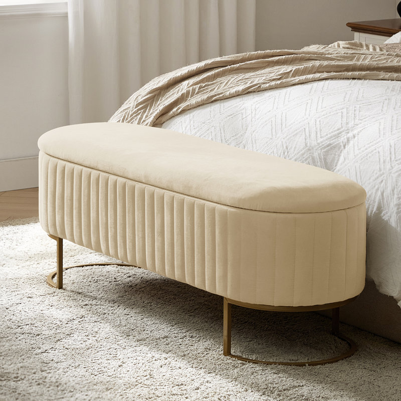 Banc de rangement Ferdinand Paula, Beige