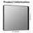 Rafuse Accent Mirror High-Strength Tempered Glass and Aluminum Alloy Framed French Cleat Mounted Wall & Bathroom Mirror 3-Year Warranty-1831677966-1831677975