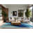 Soft Plush Eatman Contemporary Ombre Area Rug in Blue – SkyBlue Binding-1453293326