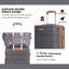 Ensemble de 6 valises, valise rigide de voyage en ABS avec serrure TSA