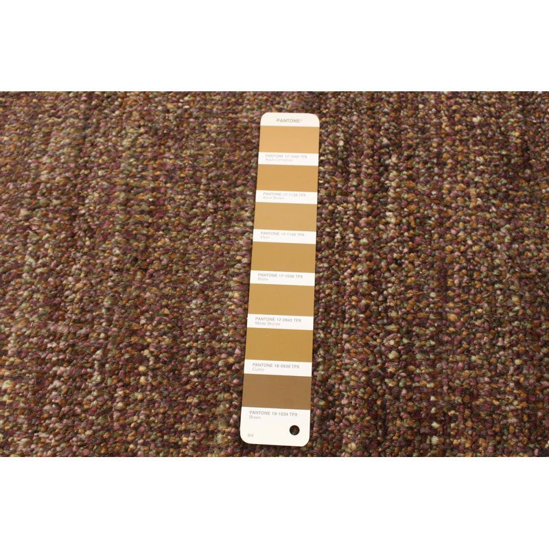 Tapis de couloir en Tapis décoratif laine brun foncé de conception unique 2 pi 11 po x 8 pi 9 po noué à la main New Age