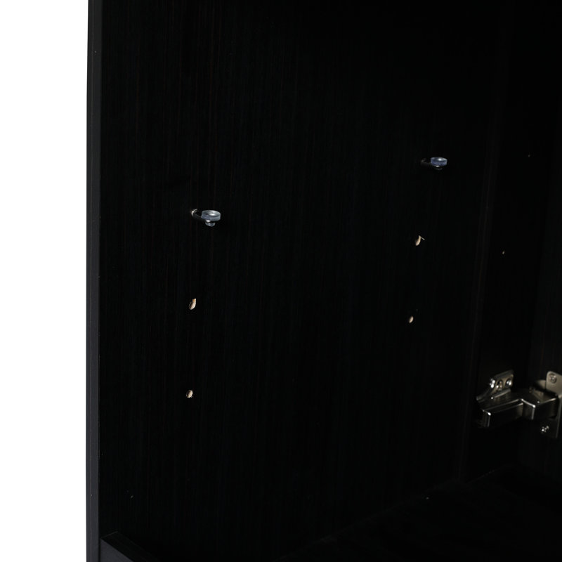 Meuble-lavabo autoportant 24 po en châtaignier noir - surface rayée de 24 po