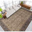 Manchuria Wool Southwestern Area Rug in Beige/Black