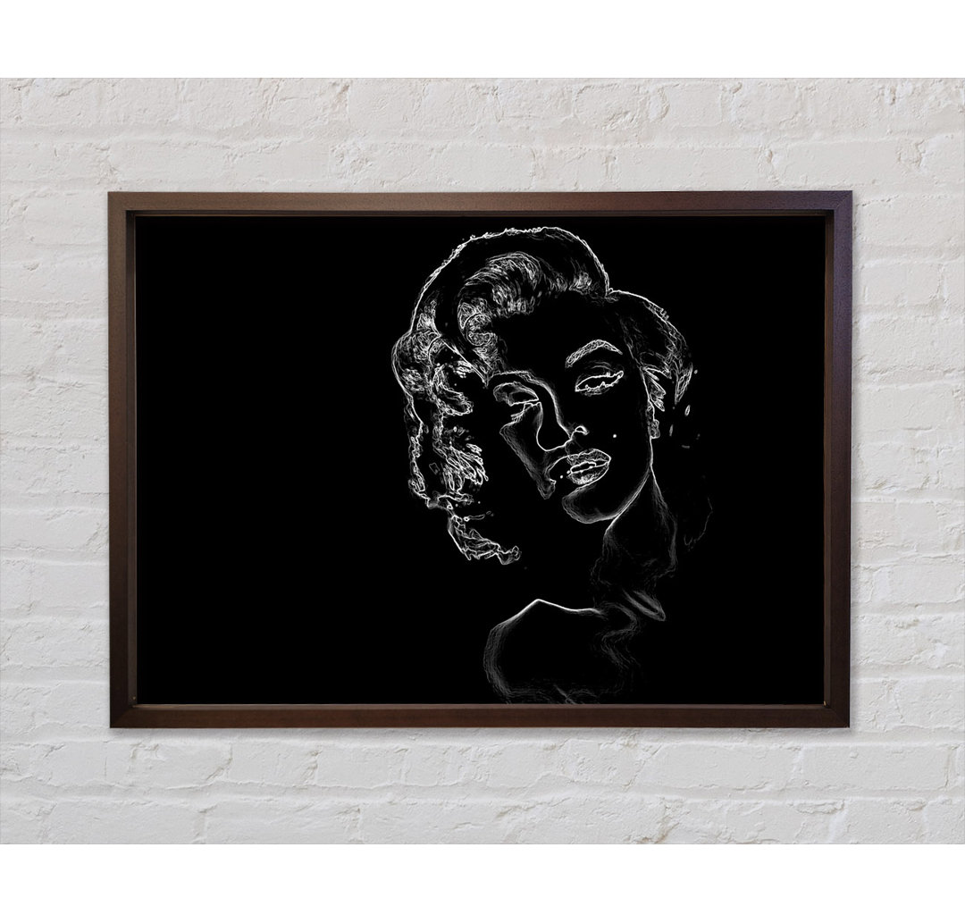 Marilyn - Einzelner Bilderrahmen Kunstdrucke auf Leinwand