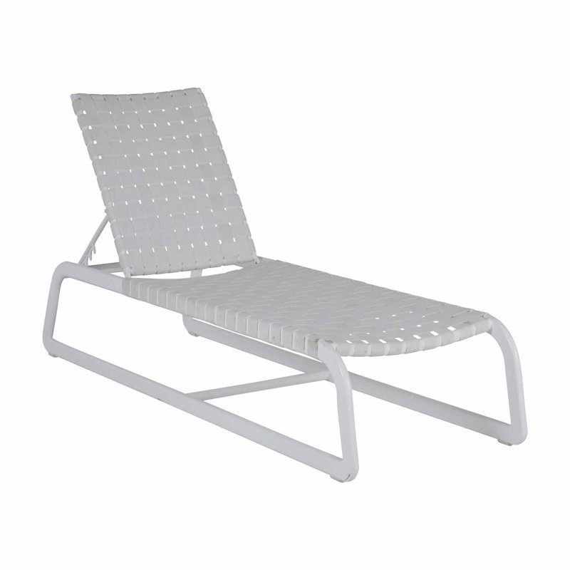 Catalina Chaise Lounge, Chalk/White