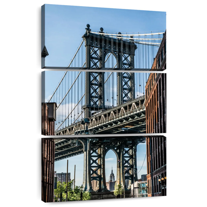 Manhattan Bridge Focus, H 57 po x l 36 po