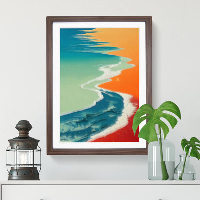 Beach Flames - Single Picture Frame Print