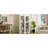 On-Trend Free Standing 5 Tier Bookshelves, Bookcases Set Of 2, Farmhouse Two-Tone Storage Cabinet With Adjustable Shelves, Modern 72"H Kitchen Pantry Cabinet For Living Room, Home Office-31912763