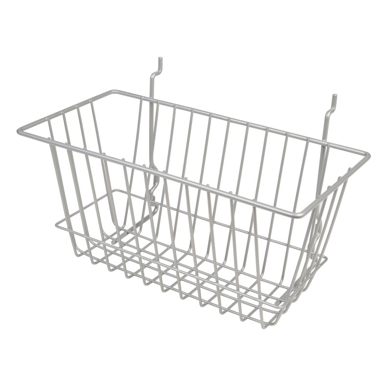 Panier 6 pièces pour paniers et paniers perforés, Chrome