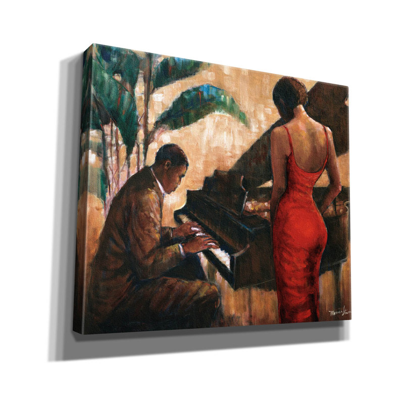 «Enchanting Keys» par Monica Stewart, H 26 po x l 30 po x P 1,5 po