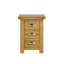 Hagberg 3 Drawer Bedside Table