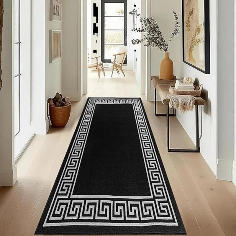 Runner Geometric Area Rug, Runner 66 x 220 cm