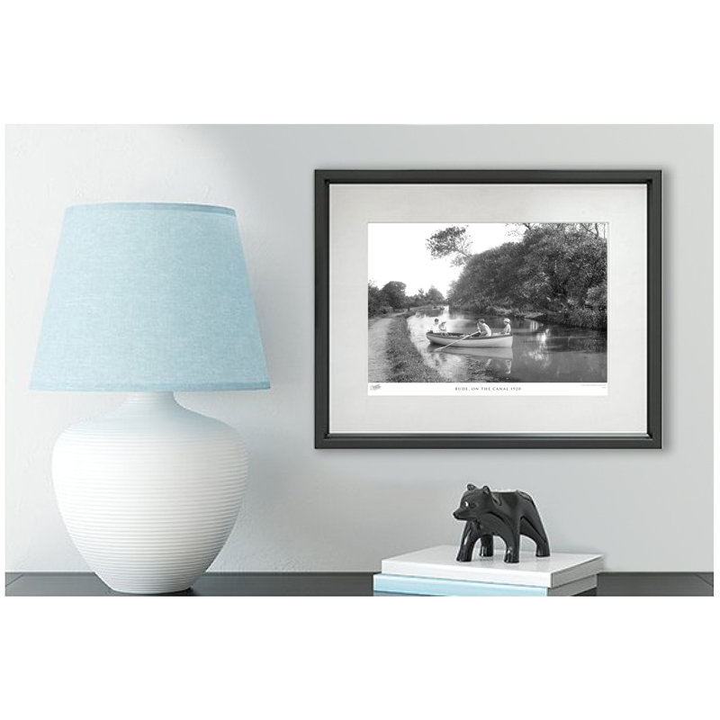 Bude, On The Canal 1920 - Single Picture Frame Print on Wood, 45cm H x 60cm W x 2.3cm D