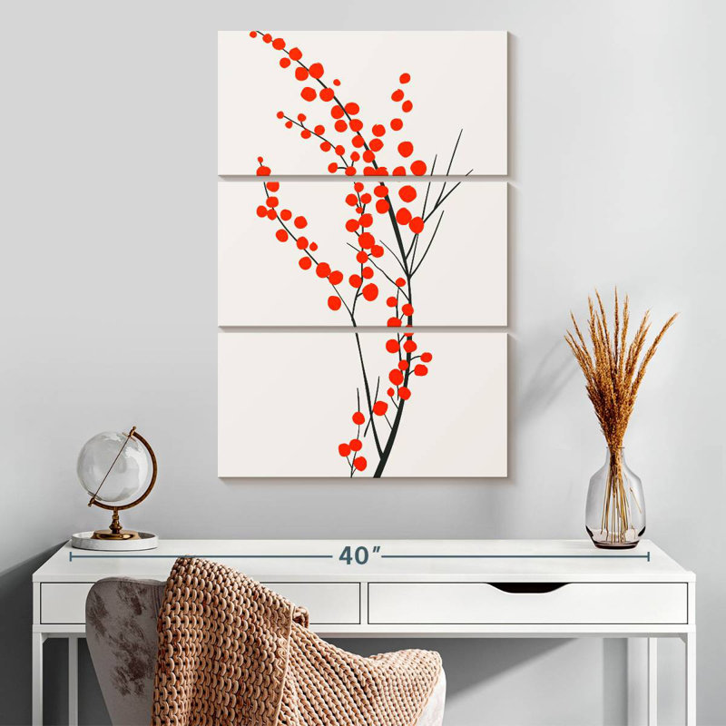 Harnek Red Wild Berries, 32" H x 20" W