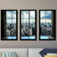 New York Window - ensemble de 3 reproductions de photos encadrées-455254739