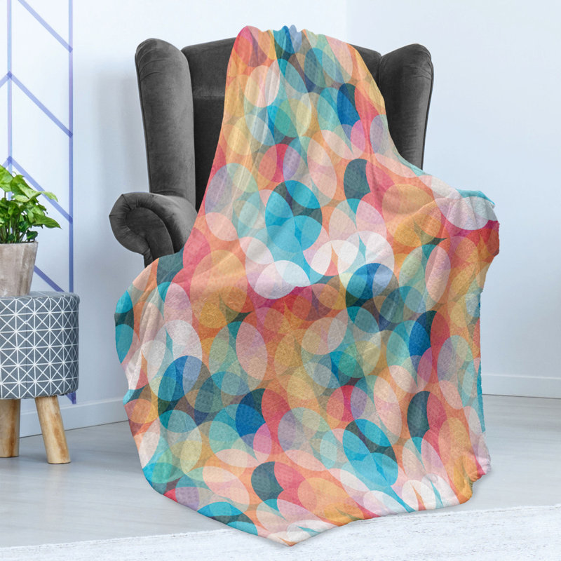 Hand Woven Throw Blanket, 70" W x 90" L