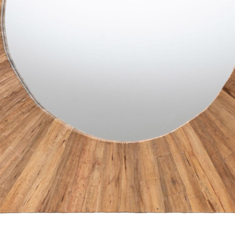 Bohemian Pealed Grasscloth Accent Mirror