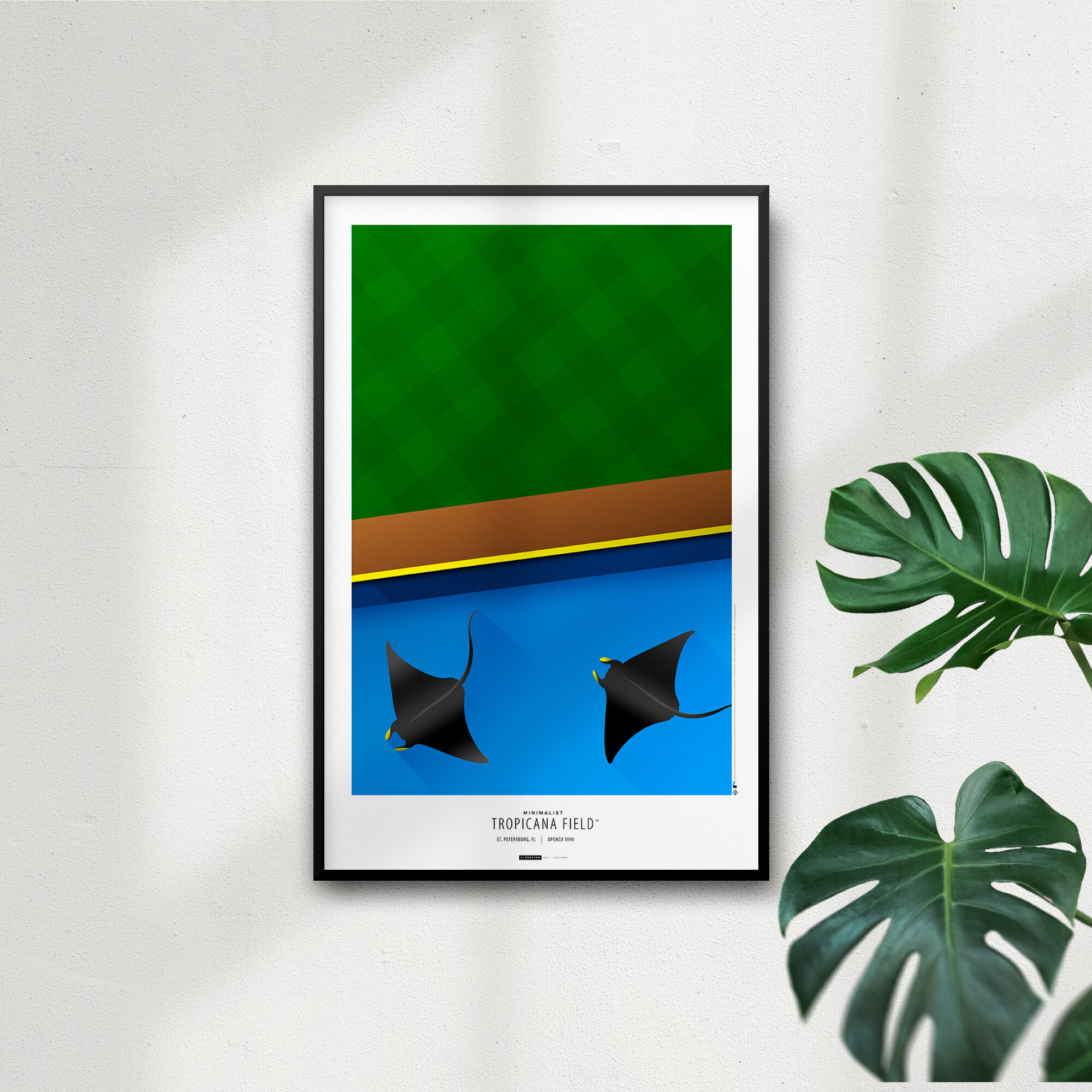 Minimalist Tropicana Field Tampa Bay Rays - S. Preston – S. Preston Art +  Designs
