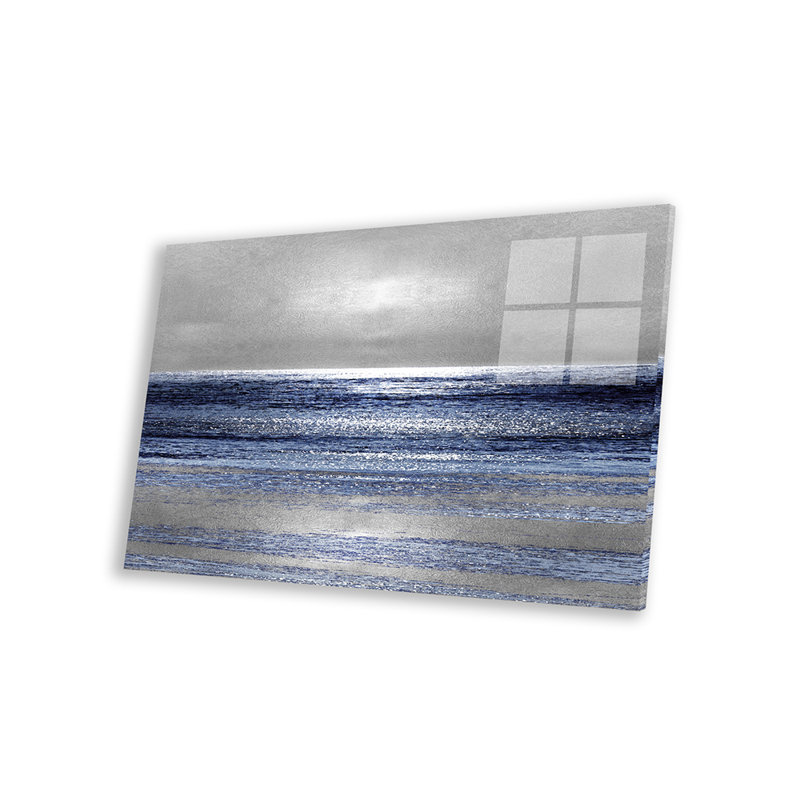 «Silver Seascape II» par Michelle Matthews - impression sans cadre, H 16 po x l 24 po x P 0,25 po