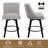 Novogratz 360° Swivel Bar & Counter Stools - Solid Wood Frame-1077319178