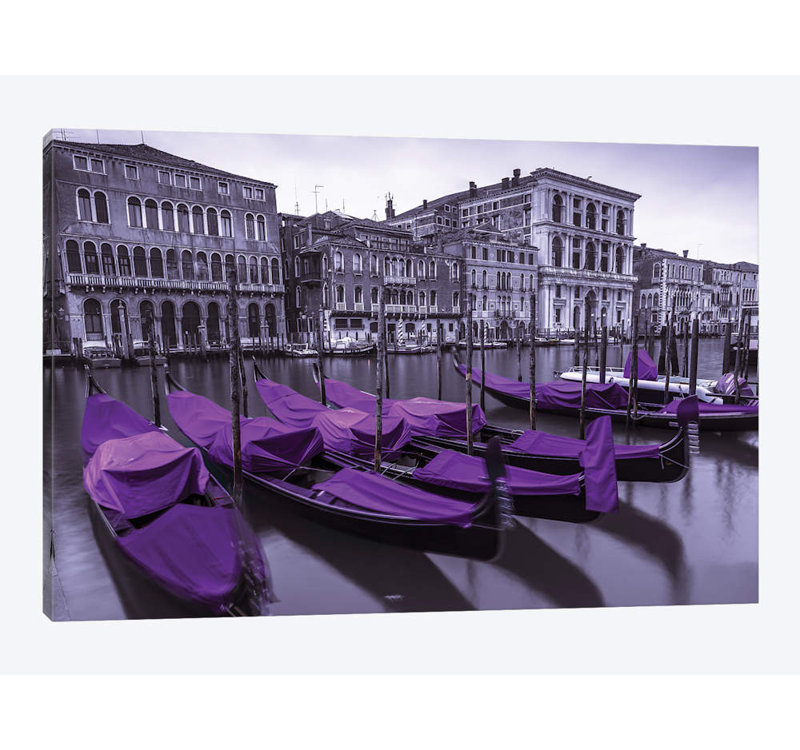 «Venice XVII» par Assaf Frank - reproduction, H 12 po x l 18 po x P 1,5 po, Toile tendue