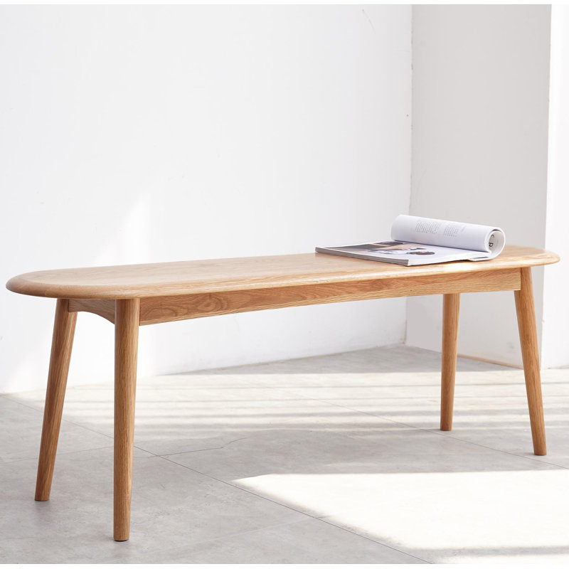 47.24" W Wood Bench, Oak